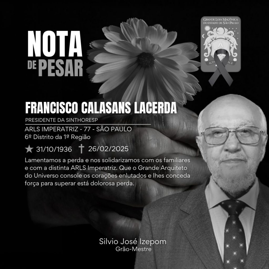 NOTA DE PESAR PRESIDENTE DA SINTHORESP