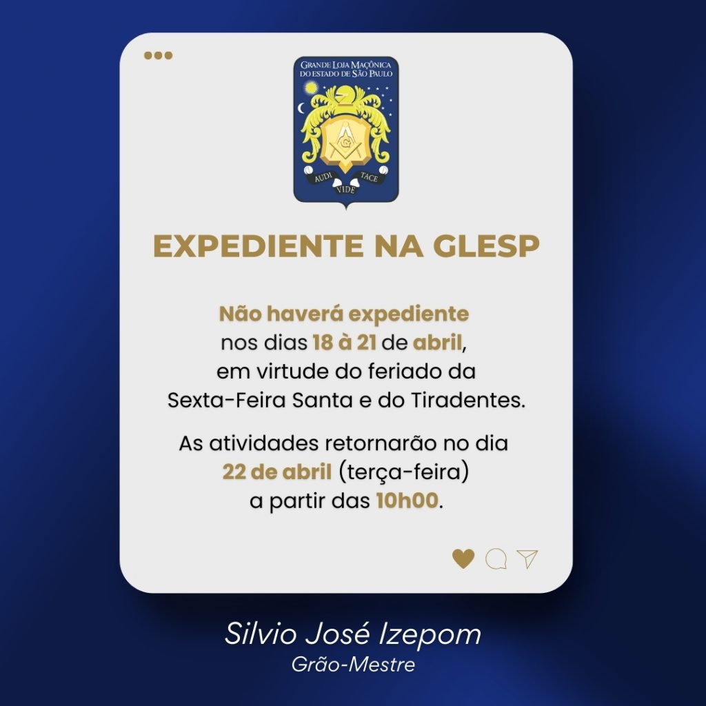 Comunicado 18 à 21 de abril