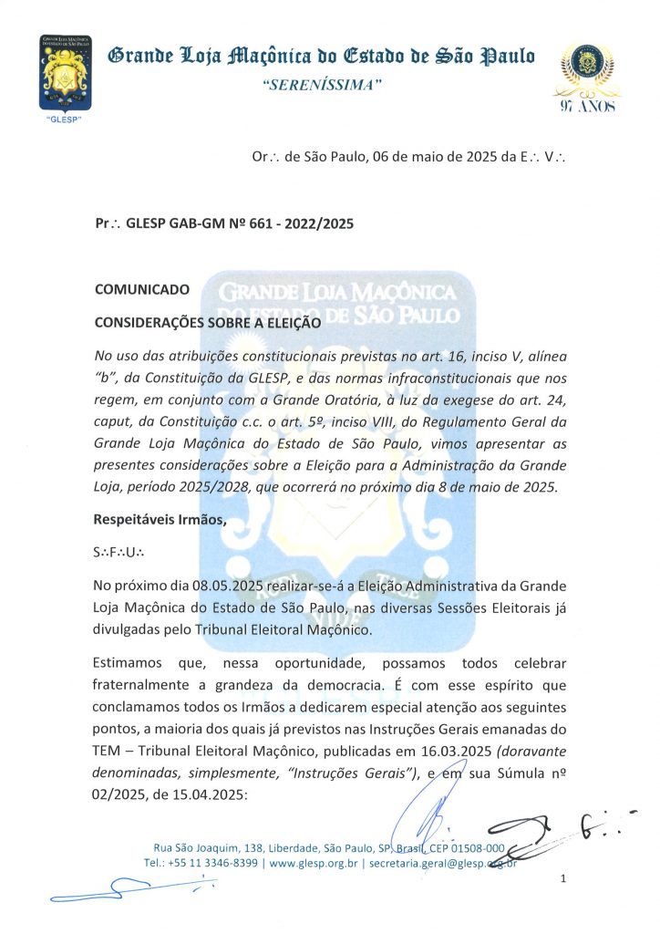 PR.GLESP GAB-GM Nº661-22-25 Comunicado