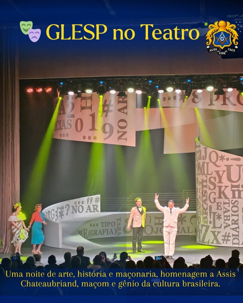 Post dizendo sobre a Glesp no teatro